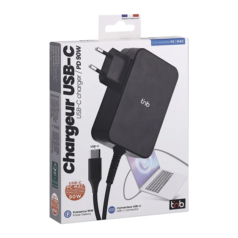 TNB - Cargador universal USB tipo C T'nB de 90 W.