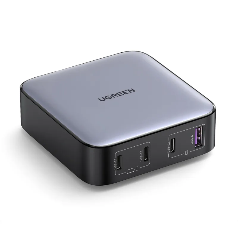 UGREEN - Cargador de escritorio UGREEN Nexode 100W, GaN, 4 puertos.