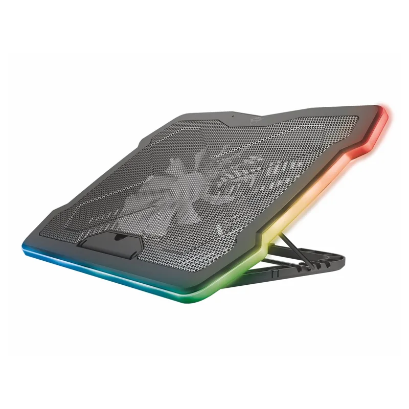 Trust - Base de refrigeración para portátiles con iluminación multicolor Trust Aura.