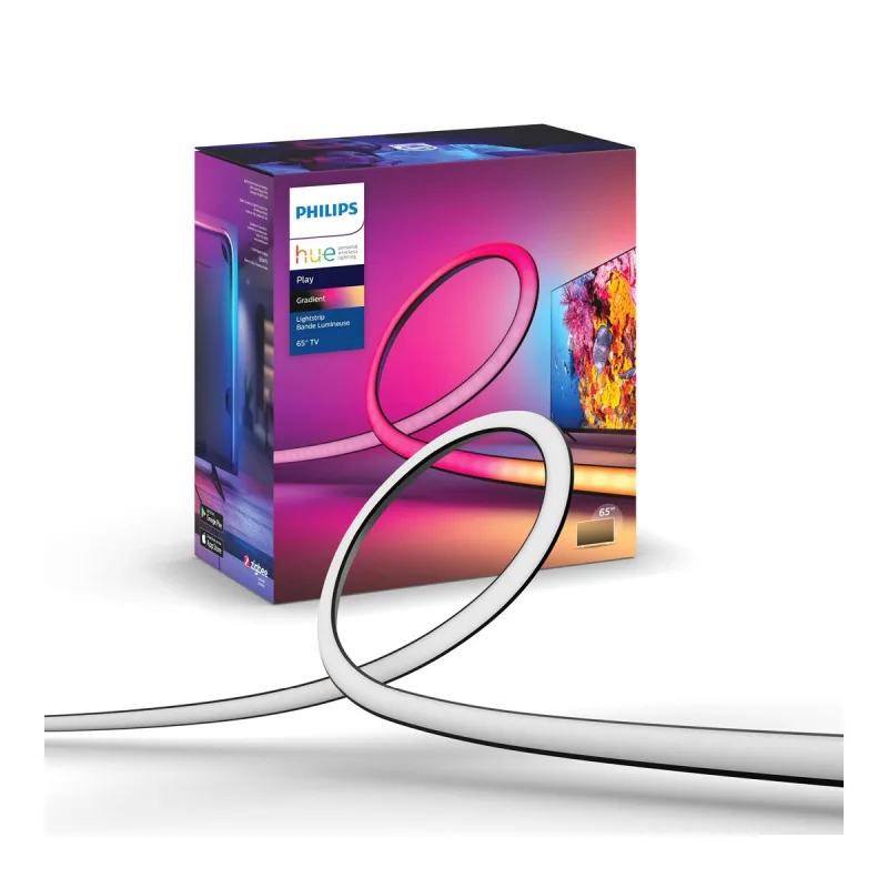 Philips - Tira de luz LED Philips Hue Play gradient lightstrip para TV de 65'.