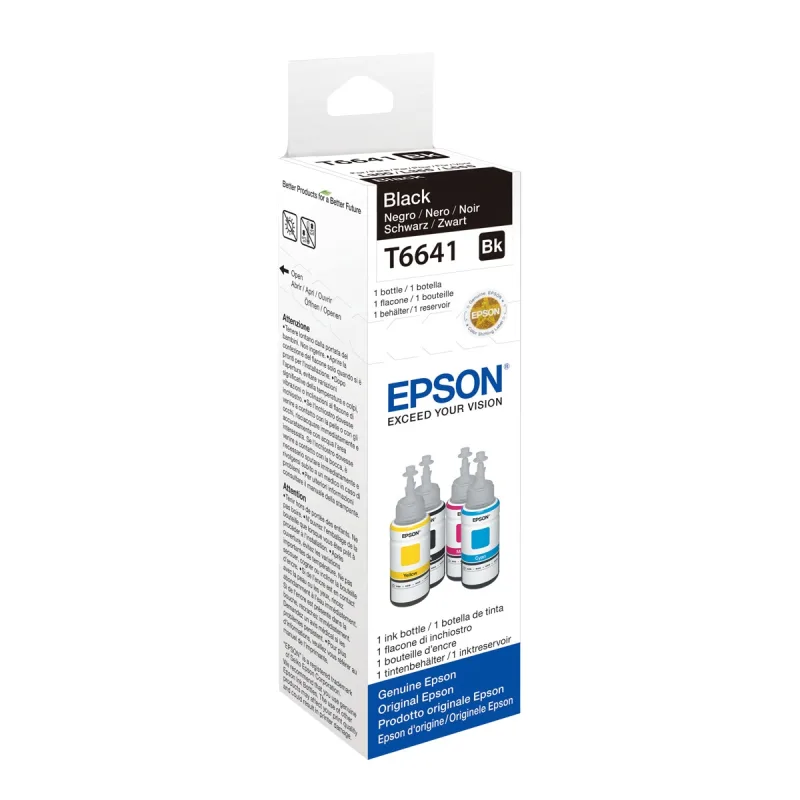 Epson - Botella de tinta original EPSON serie 664 Negro 70 ml (C13T664140).
