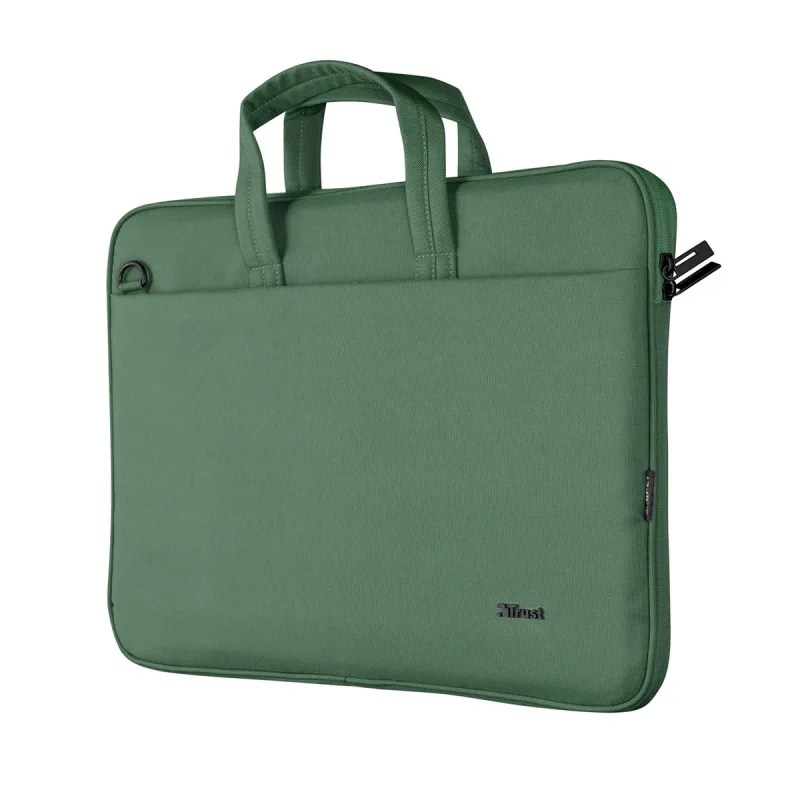 Trust - Maletín verde Trust Bologna ECO para portátiles hasta 16'.