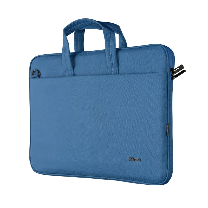 Trust - Maletín azul Trust Bologna ECO para portátiles hasta 16'.