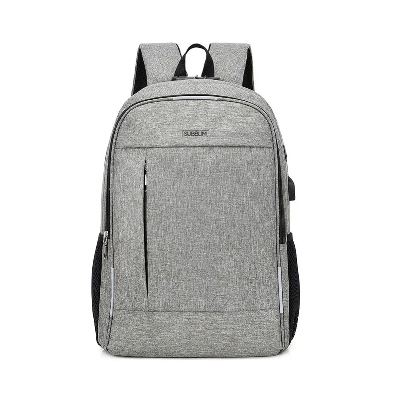 SUBBLIM - Mochila gris Subblim Urban Lock para portátiles hasta 16'.