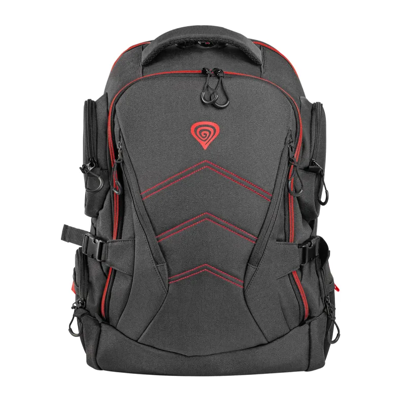 Génesis - Mochila Gaming Genesis Pallad 550 negra para portátiles hasta 17,3'.
