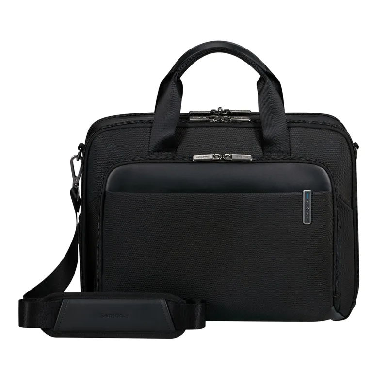 Samsonite - Maletín Samsonite Evosight negra con dos compartimentos para portátiles de 15,6'.
