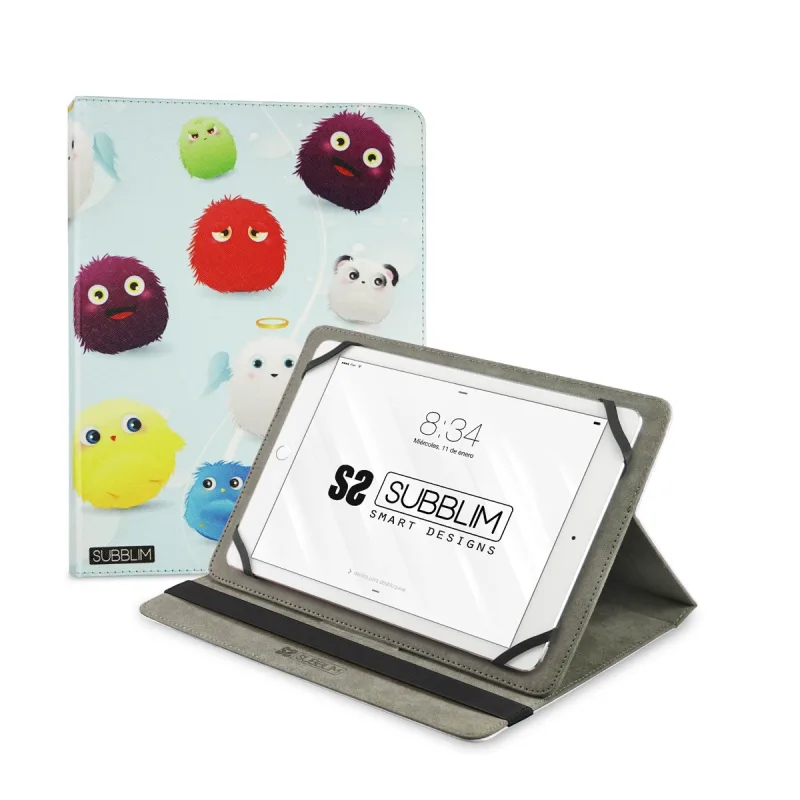 SUBBLIM - Funda estampada Subblim Trendy Furry para tablets hasta 10,1'.