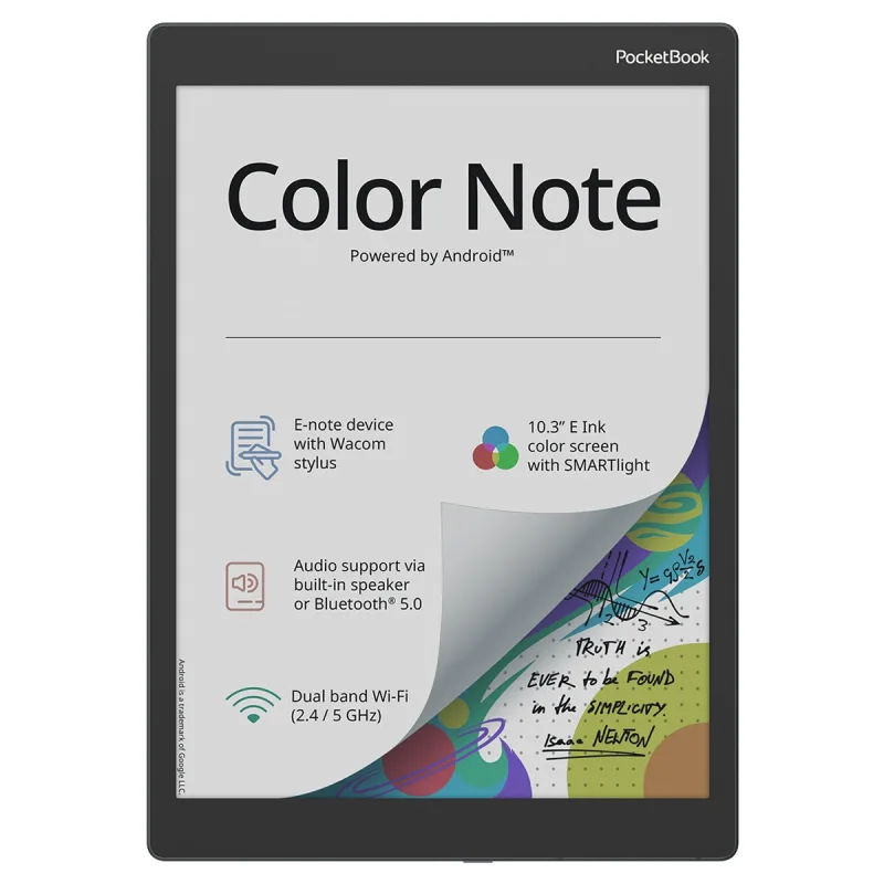 PocketBook - e-Reader PocketBook Color Note, 10,3' E-Ink Kaleido 3, Android 12.