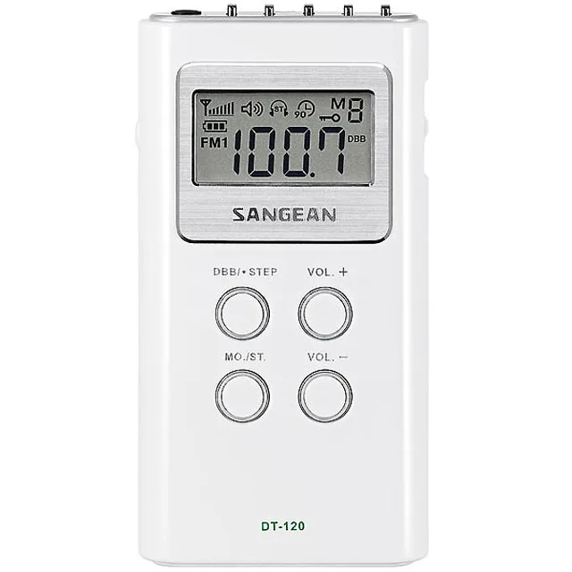 Sangean - Radio portátil Sangean DT-120 Blanco.