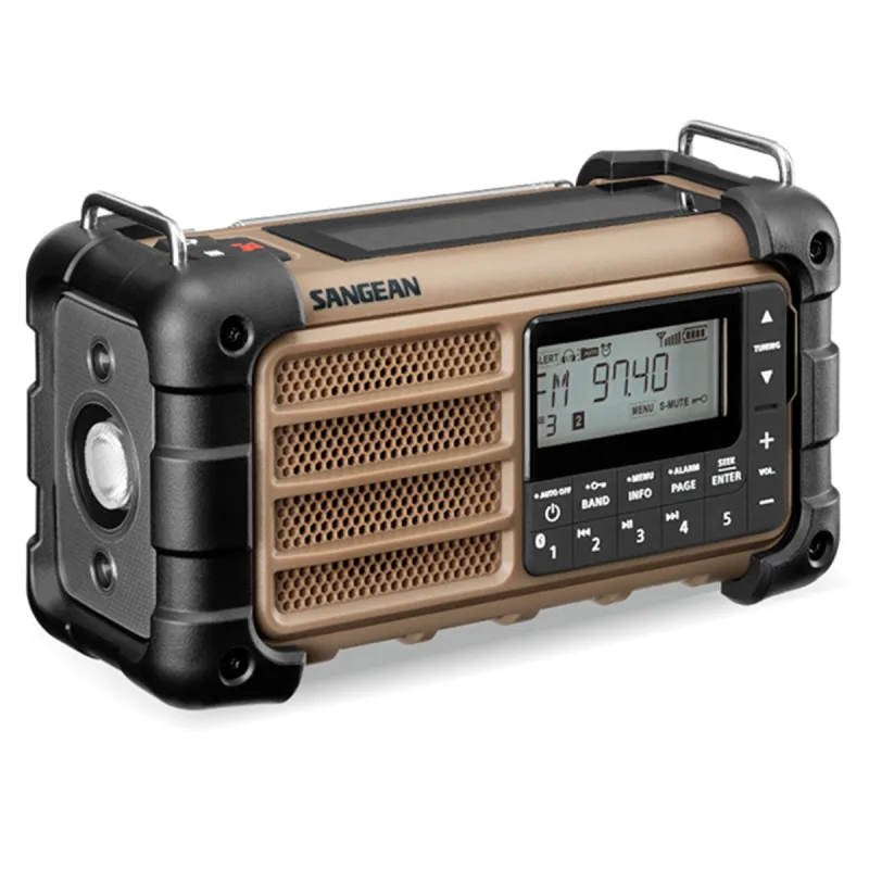 Sangean - Radio de Emergencia Recargable Sangean MMR99 Desert Tan.