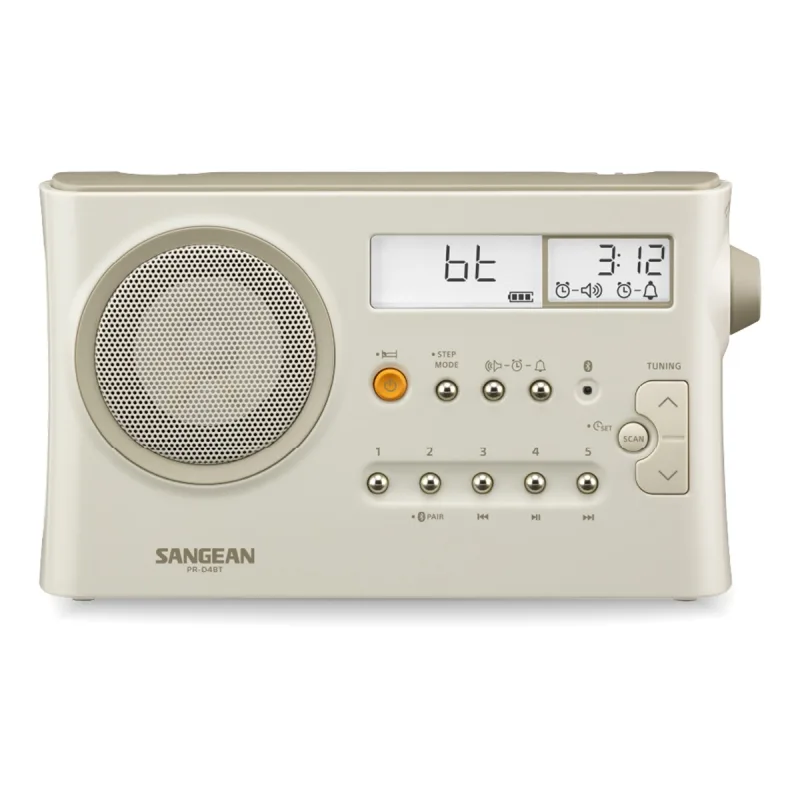 Sangean - Radio portátil Sangean PR-D4BT, AM/FM y Bluetooth.