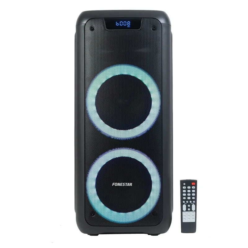 Fonestar - Altavoz portátil Fonestar PARTY-DUO con radio FM.