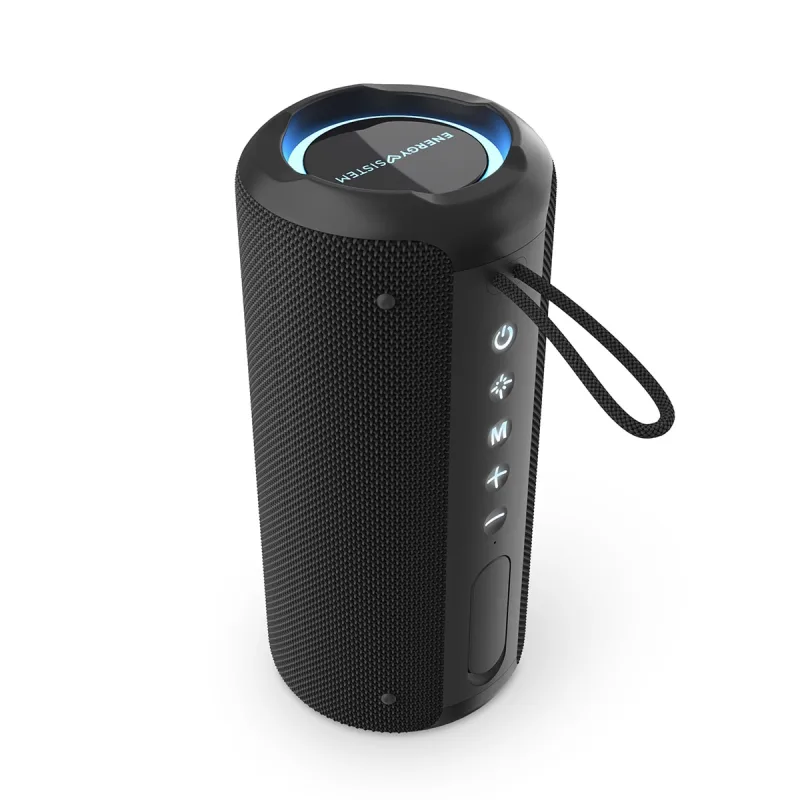 Energy Sistem - Altavoz portátil Energy Sistem TempoRave Bluetooth 5.3, TWS, 12h de autonomía, IPX6, Radio FM, Luces LED.