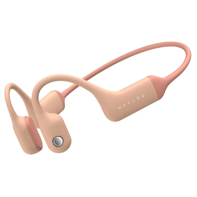 Haylou - Auriculares conducción ósea Haylou PurFree BC01-P Bluetooth rosa.