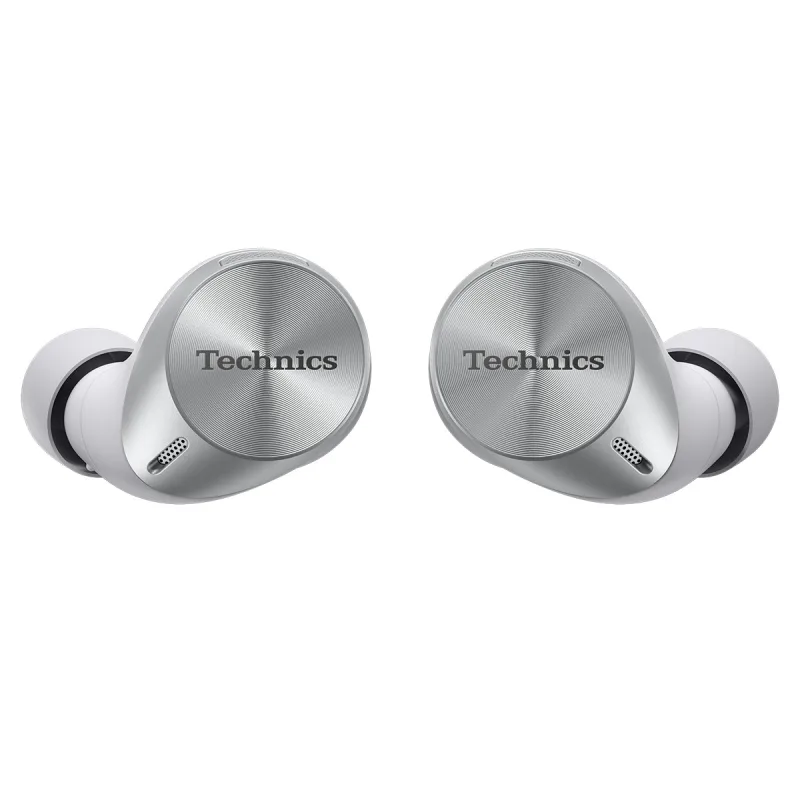 Technics - Auriculares True Wireless Technics AZ60M2, plata, con cancelación de ruido y bluetooth.