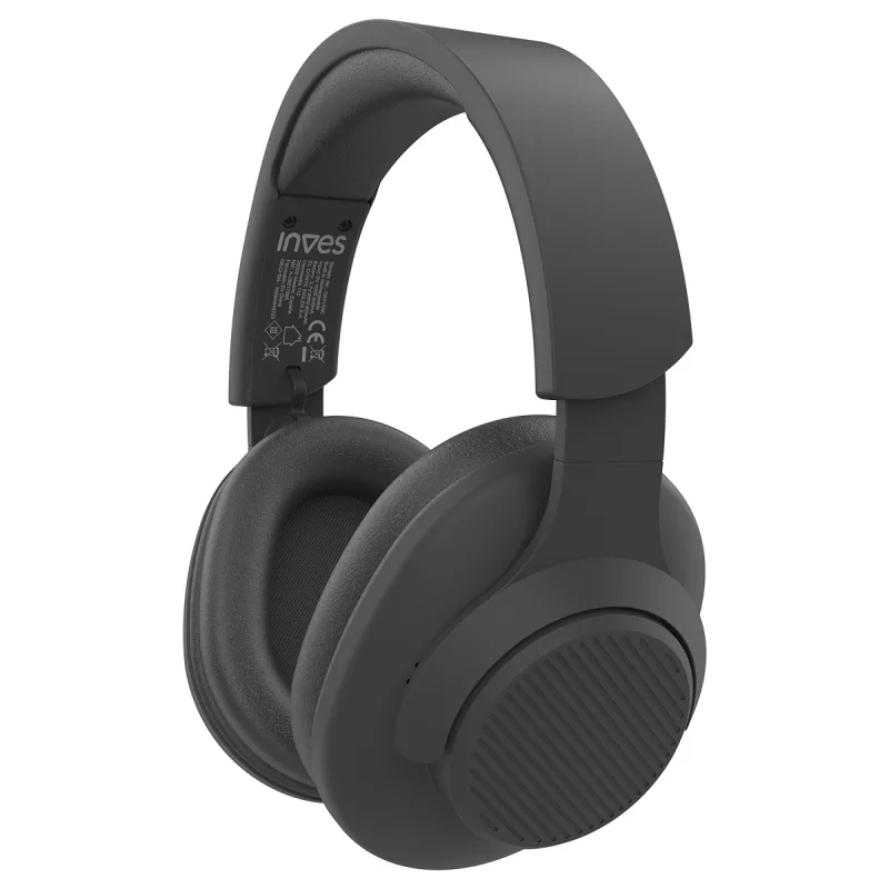 Inves - Auriculares de diadema Inves Q401, ANC, Bluetooth Negros.