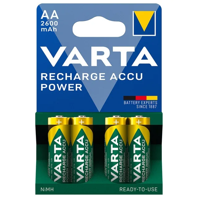 Varta - Acumulador de consumo Varta BLx4 AA 2600mAh.