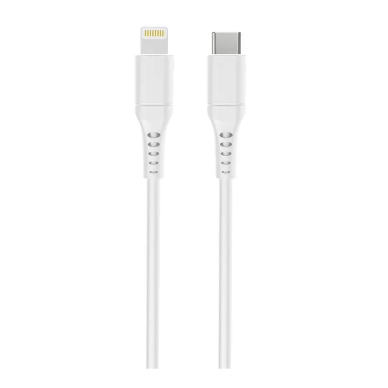 Inves - Cable de carga Inves LT- LC1M-WH de USB-C a Lightning blanco de 1 metro.
