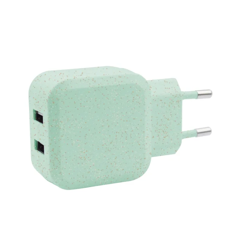 Inves - Cargador de red USB Dual Inves S-ECO-028C-GR.