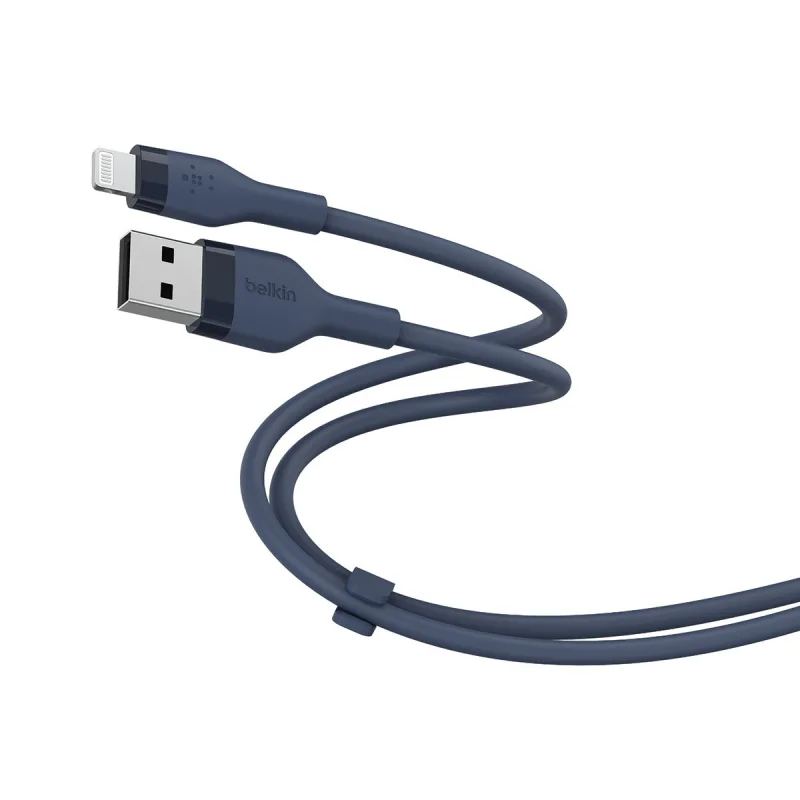 Belkin - Cable de silicona Belkin Boost Charge Flex de USB-A a Lightning de 1 metro azul.