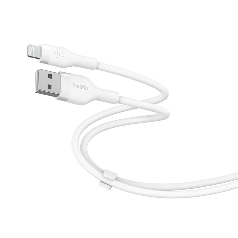 Belkin - Cable de silicona Belkin Boost Charge Flex de USB-A a Lightning de 1 metro blanco.
