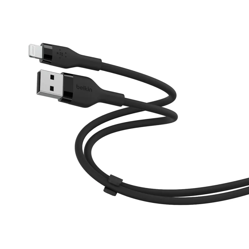 Belkin - Cable de silicona Belkin Boost Charge Flex de USB-A a Lightning de 2 metros negro.