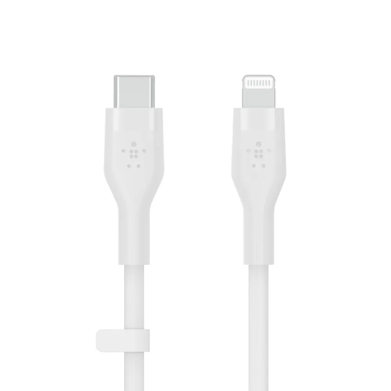 Belkin - Cable de silicona Belkin Boost Charge Flex de USB-C a Lightning de 1 metro blanco.
