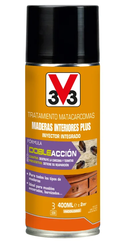 V33 - Tratamiento Matacarcomas y Termitas 400 ml.