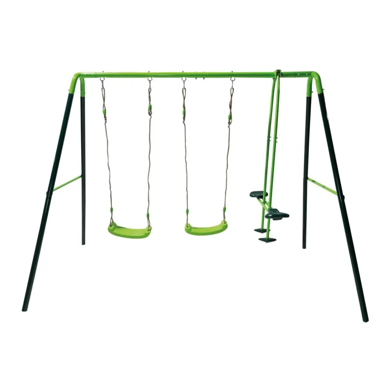 MASGAMES - Columpio metálico triple Gingo Masgames.