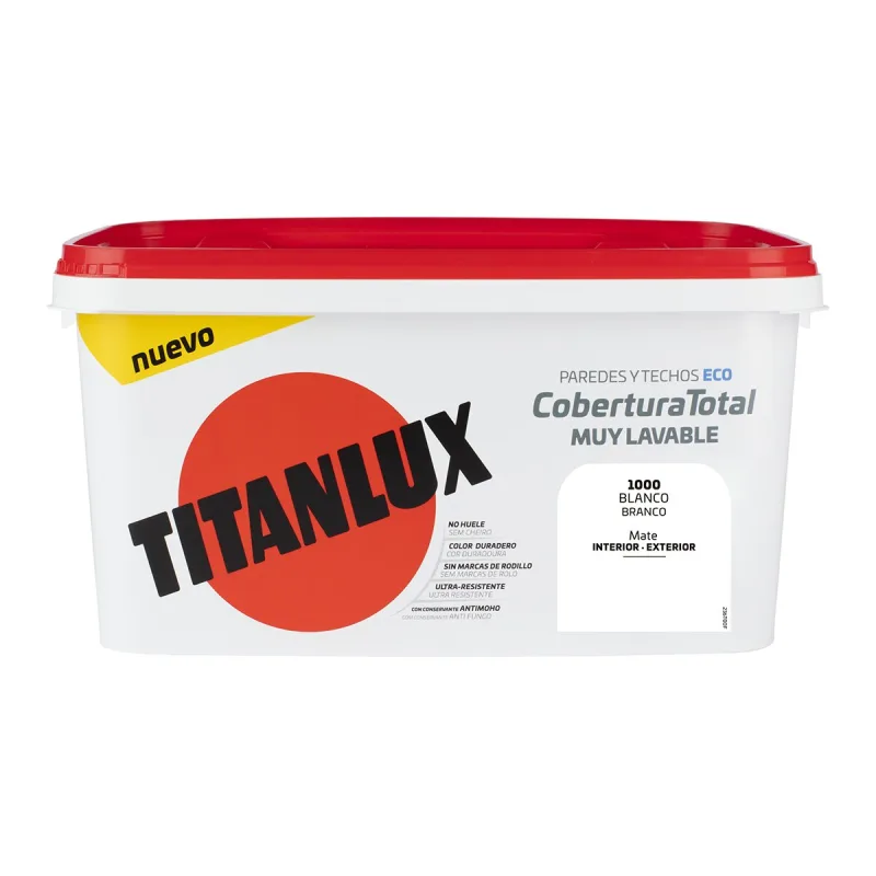 Titanlux - Pintura Plástica Mate Cobertura Total 4 l.