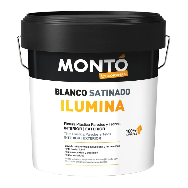 MONTÓ - Pintura Plástica Satinada Ilumina.