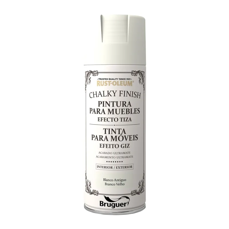 Rust Oleum - Pintura Spray Efecto Tiza Chalky para Muebles 400 ml.