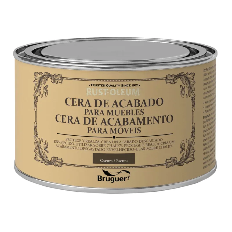 Rust Oleum - Cera para Acabado Muebles Oscura 400 ml.