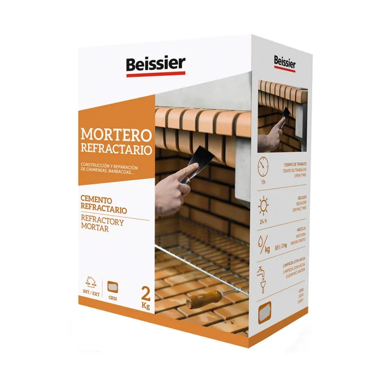 Beissier - Mortero Refractario 2 kg.