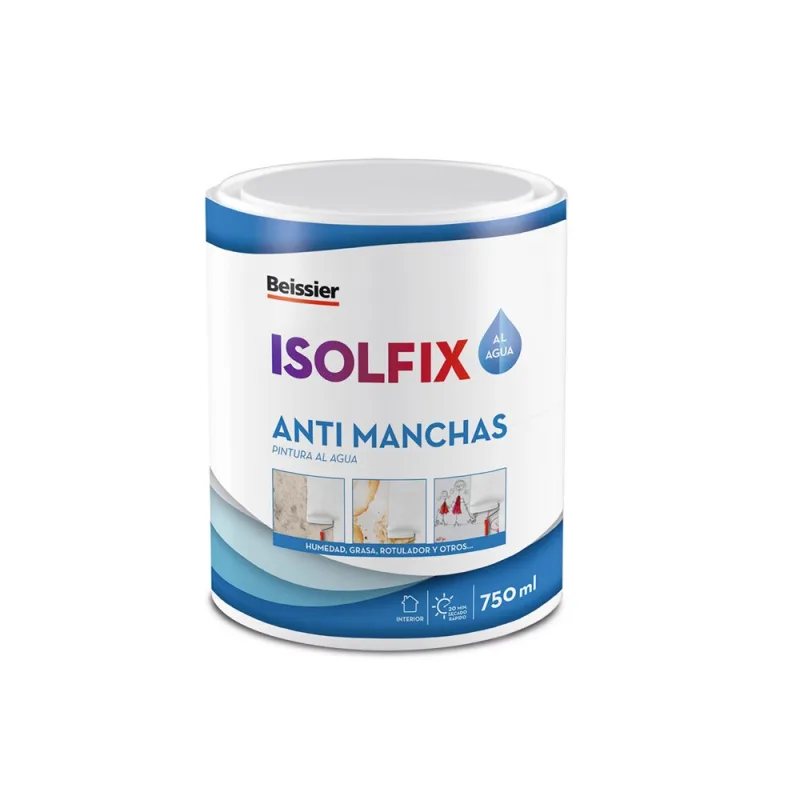 Beissier - Pintura Cubremanchas Isolfix al Agua 750 ml.