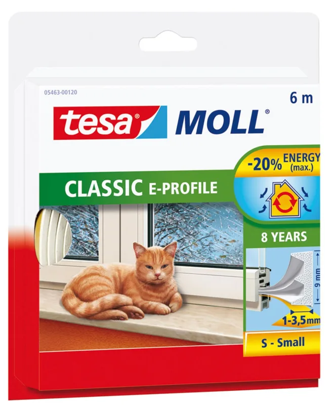 Tesa - Burlete Caucho Classic Perfil 'E' 6 m.