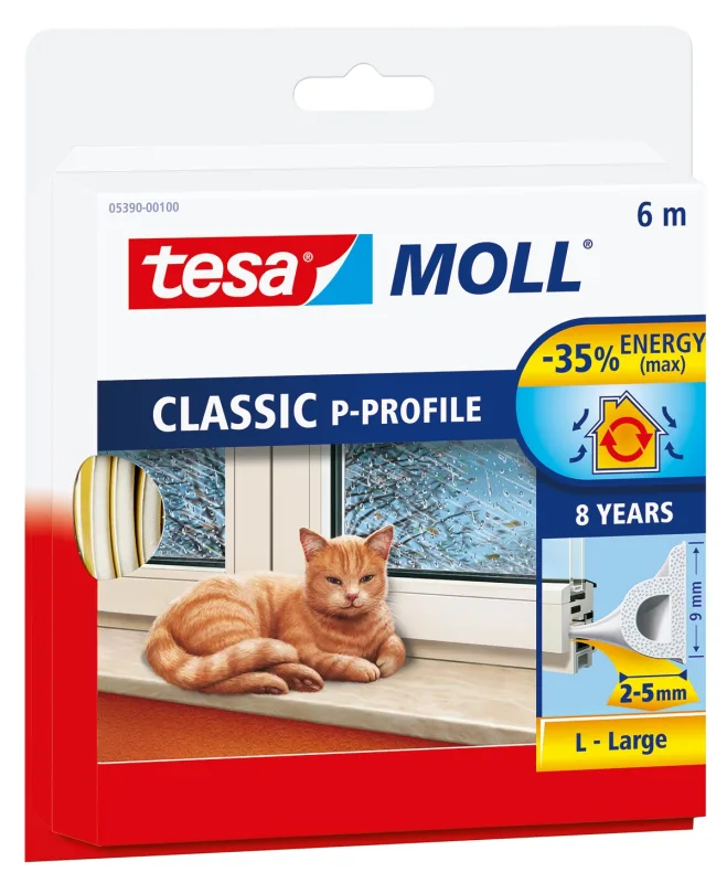 Tesa - Burlete Caucho Classic Perfil 'P' 6 m.