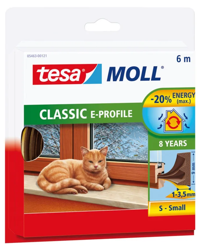 Tesa - Burlete Caucho Classic Perfil 'E' 6 m.