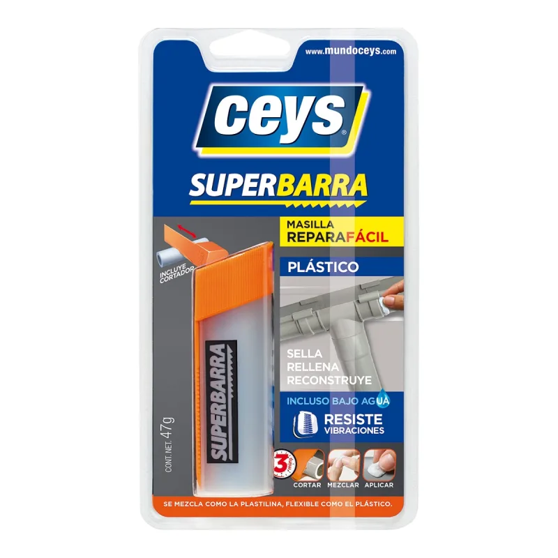 Ceys - SuperBarra Reparado Plásticos 52 g.