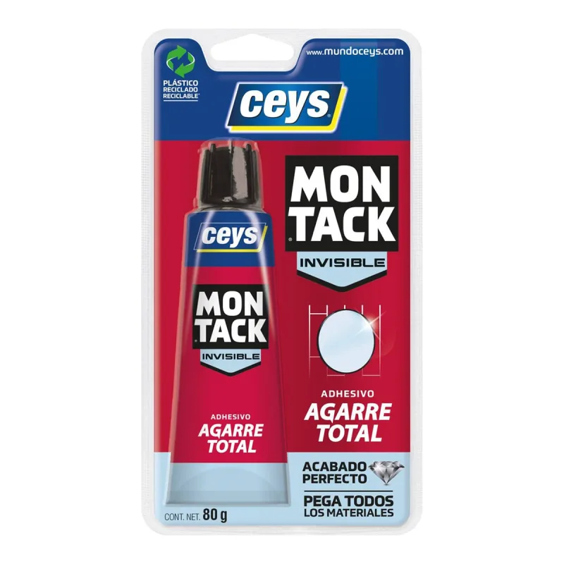 Ceys - Adhesivo Montaje X-Press Invisible 80 g.