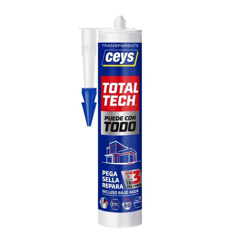 Ceys - Adhesivo Sellador Total Tech Transparente 290 ml.