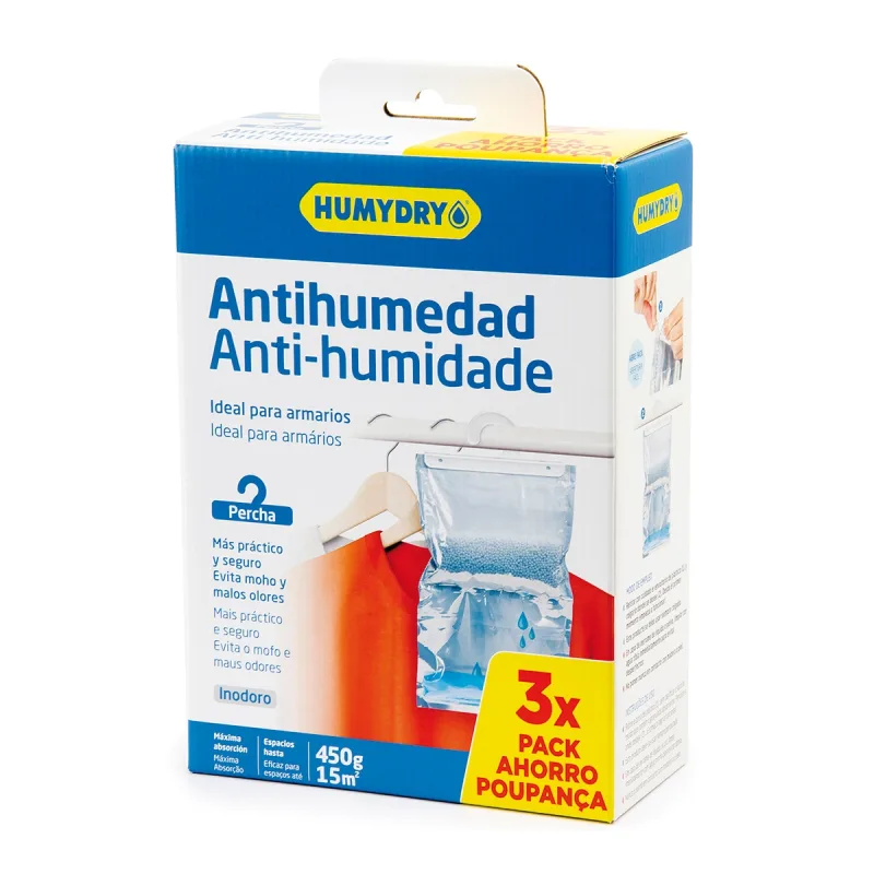 Humydry - Percha Antihumedad Humidry Pack 3 Uds.