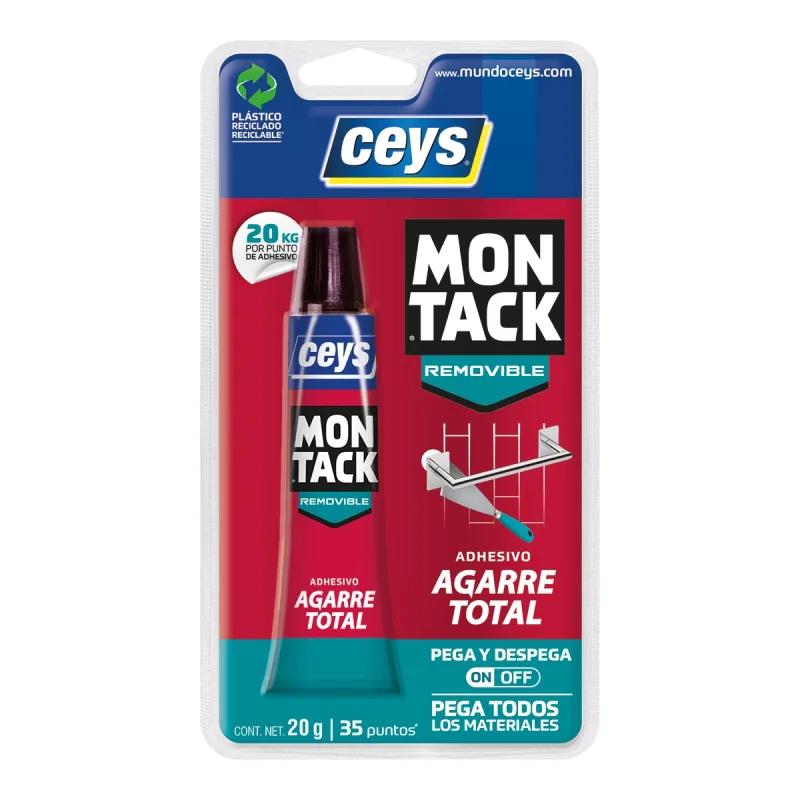 Ceys - Adhesivo Desmontable Montack Peel Off 20 g.
