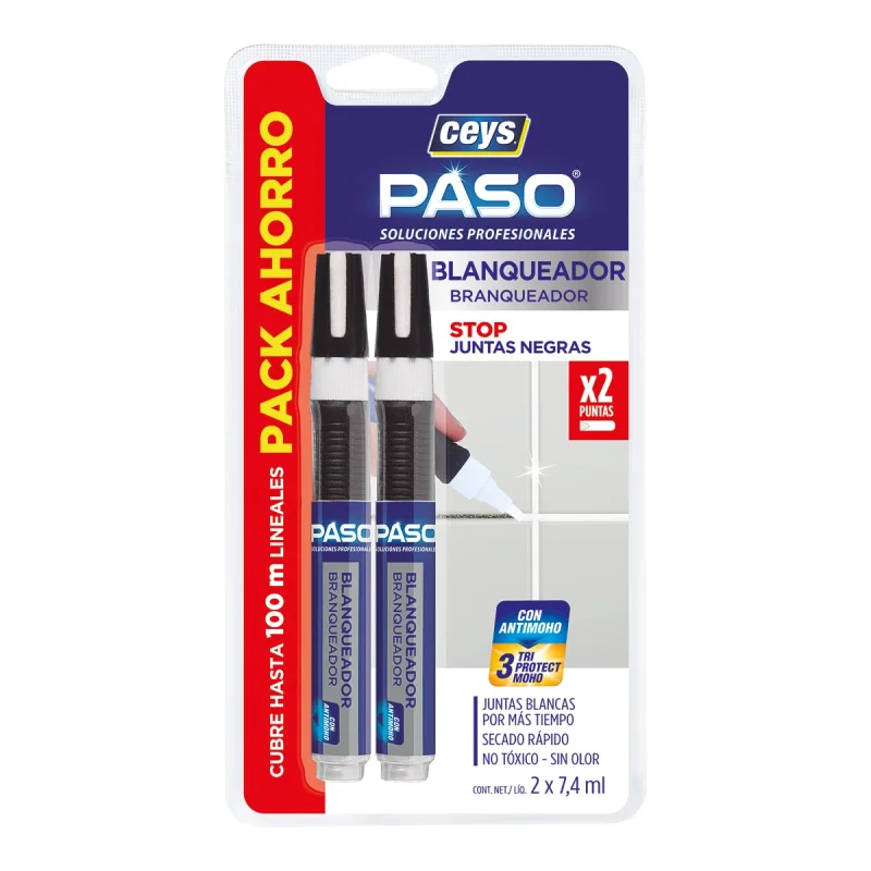 Ceys - Lapiz Blanqueador Juntas Pack 2 x 7,4 ml.