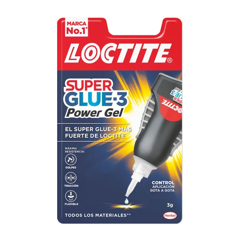 Loctite - Adhesivo Super Glue 3 Power Gel Control.