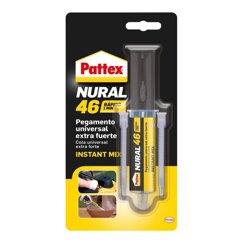 Pattex - Nural 46 Pegamento Universal Extra Fuerte Instant Mix.