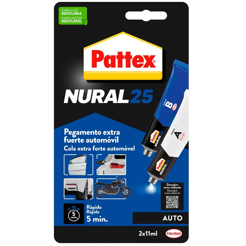 Pattex - Nural 25 Pegamento Extra Fuerte Automóvil.