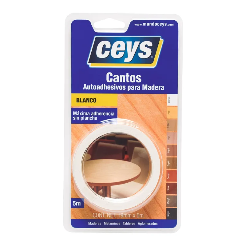 Ceys - Canto Autoadhesivo para Madera 5 m.