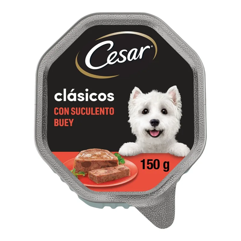 Cesar - Comida húmeda para perros Cesar Clásicos paté buey.