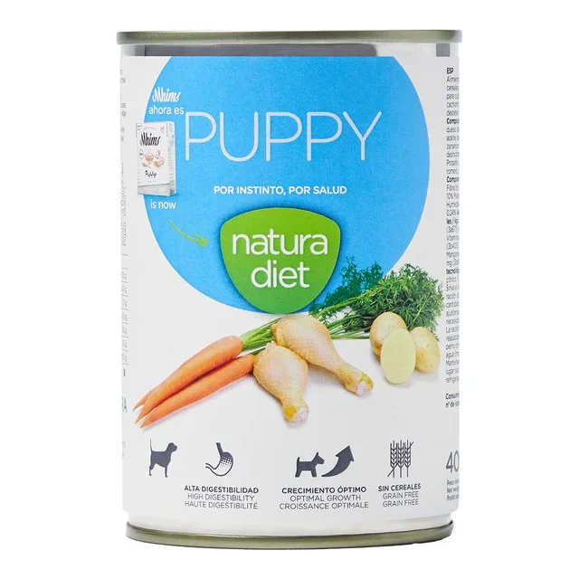 Natura Diet - Comida húmeda para perros cachorros Natura Diet pollo 400 g.